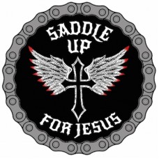 Official Motorcycle Patch Saddle Up For Jesus